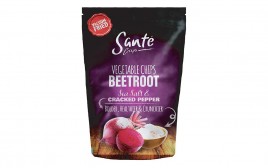 Sante Crisps Vegetable Chips, Beetroot Sea Salt & Cracked Pepper  Pack  50 grams